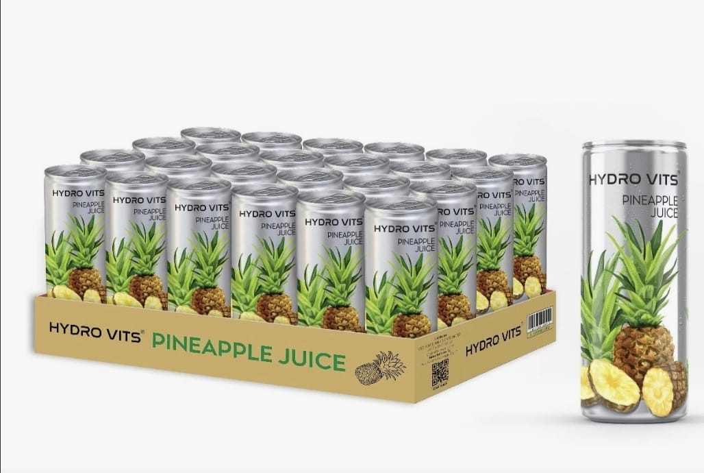 HYDRO VITS PINEAPPLE JUICE 24 x 320ml in UAE, DUBAI.ABUDHABI