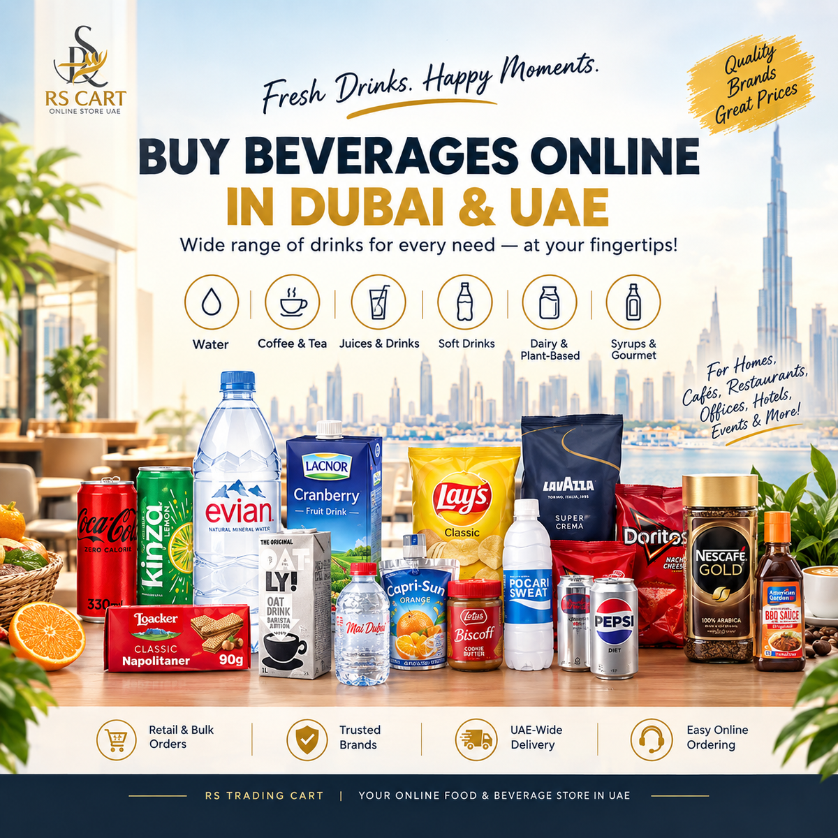 Buy Beverages Online in Dubai & UAE for Horeca & Offices 