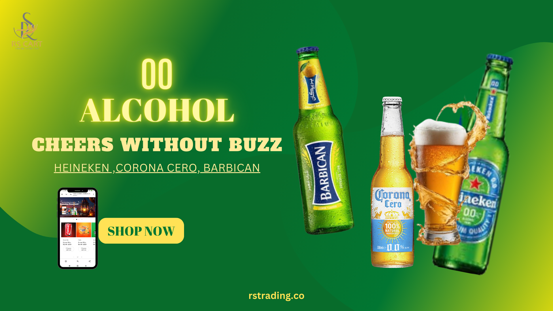 Buy Non-Alcoholic Premium Beer in dubai grocery rstrading cart