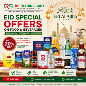 Eid Al Adha Offers in UAE: Best Food & Beverage Deals Online at RS Trading Cart Duba