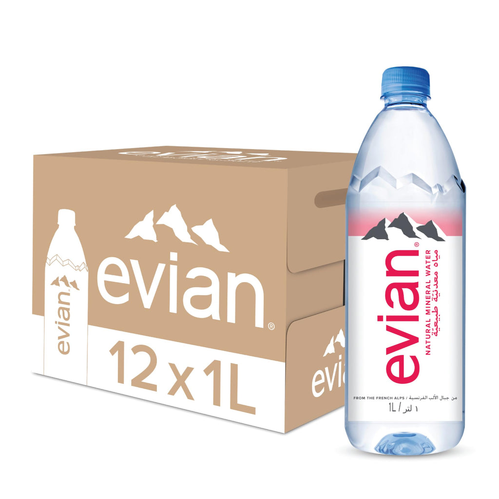 EVIAN PLASTIC 1LTR*12
