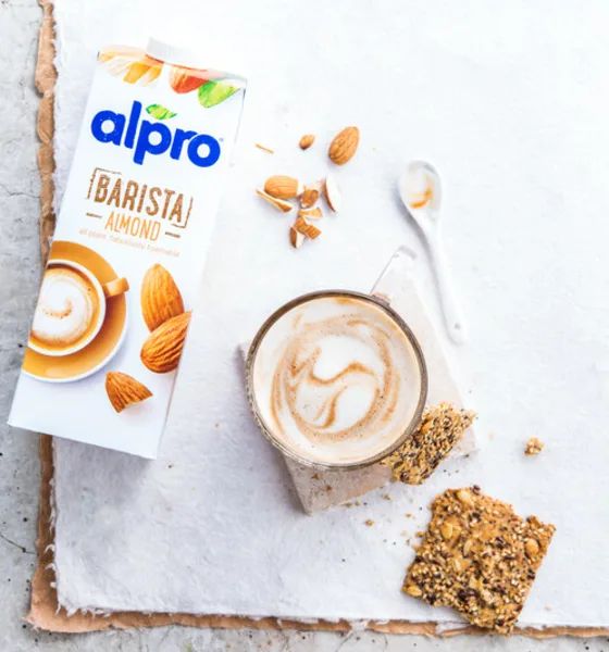 alpro almond barista milk in uae,dubai grocery