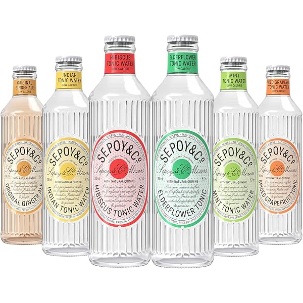 Sepoy & Co. Indian Tonic Water (Pack of 12 X 200ml), Premium G&T Mixer, Low Calorie Flavored Drink 100% Natural Ingredients in UAE,DUBAI