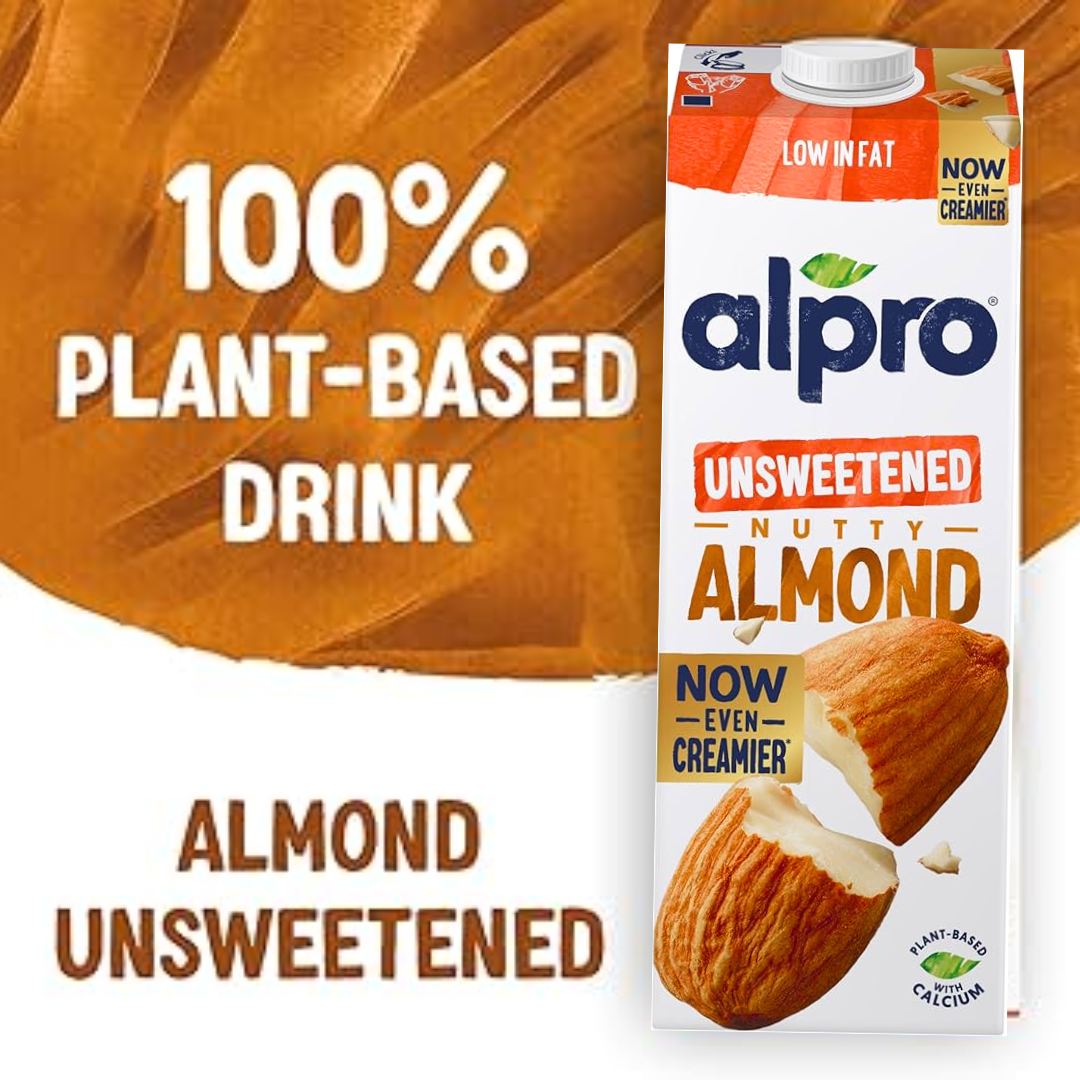Alpro Almond Unsweetened Milk 1ltr | Best offer price in Dubai