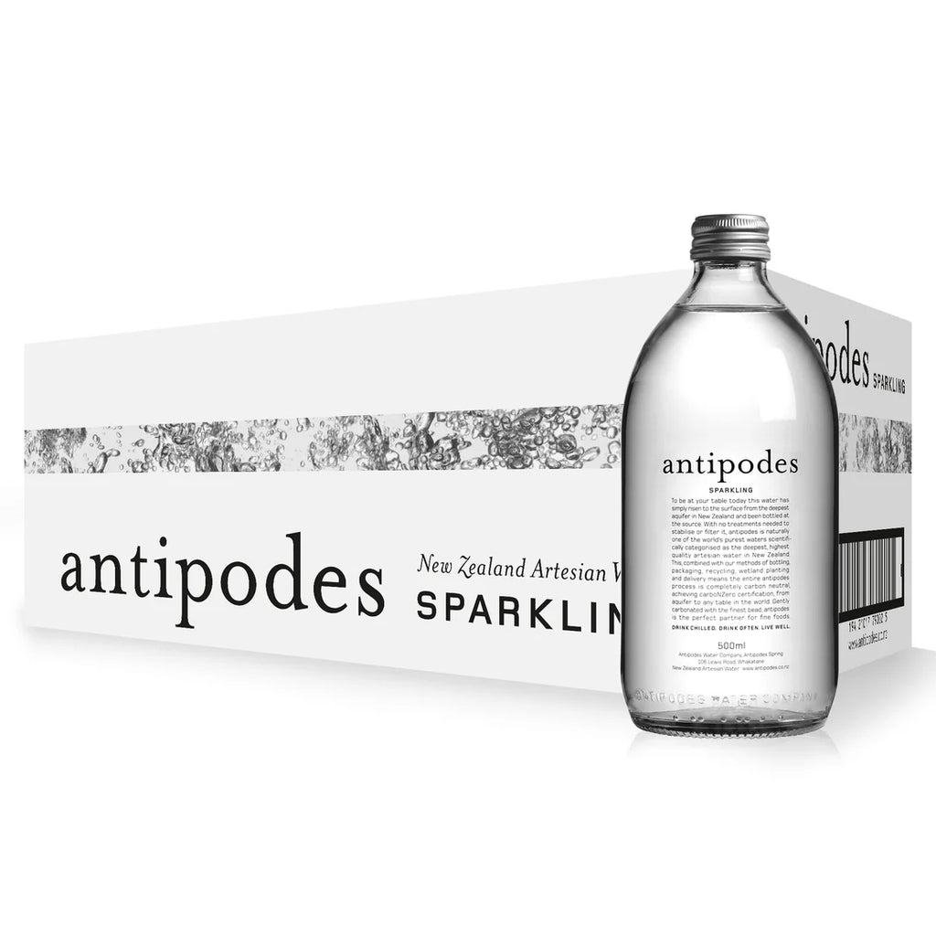 &nbsp;Antipodes Sparkling Water 500ml x 24 glass
