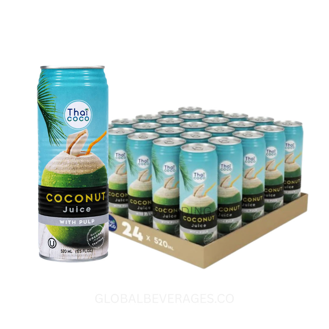 Thai coconut juice with pulp 520ml x 12 in UAE/DUBAI AT BEST PRICE
