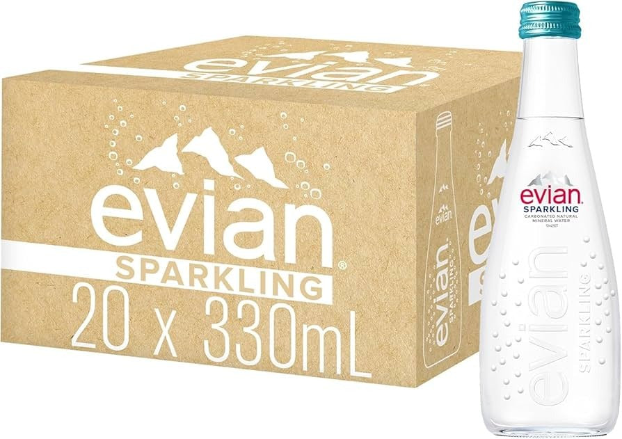 EVIAN SPARKLING WATER 20 X 330ML