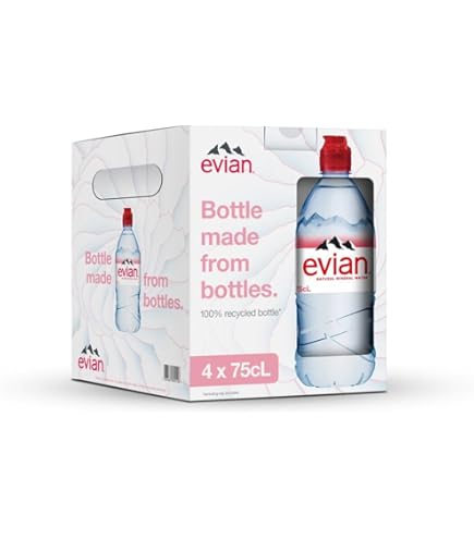 Evian Sports Cap 4 x 750ml