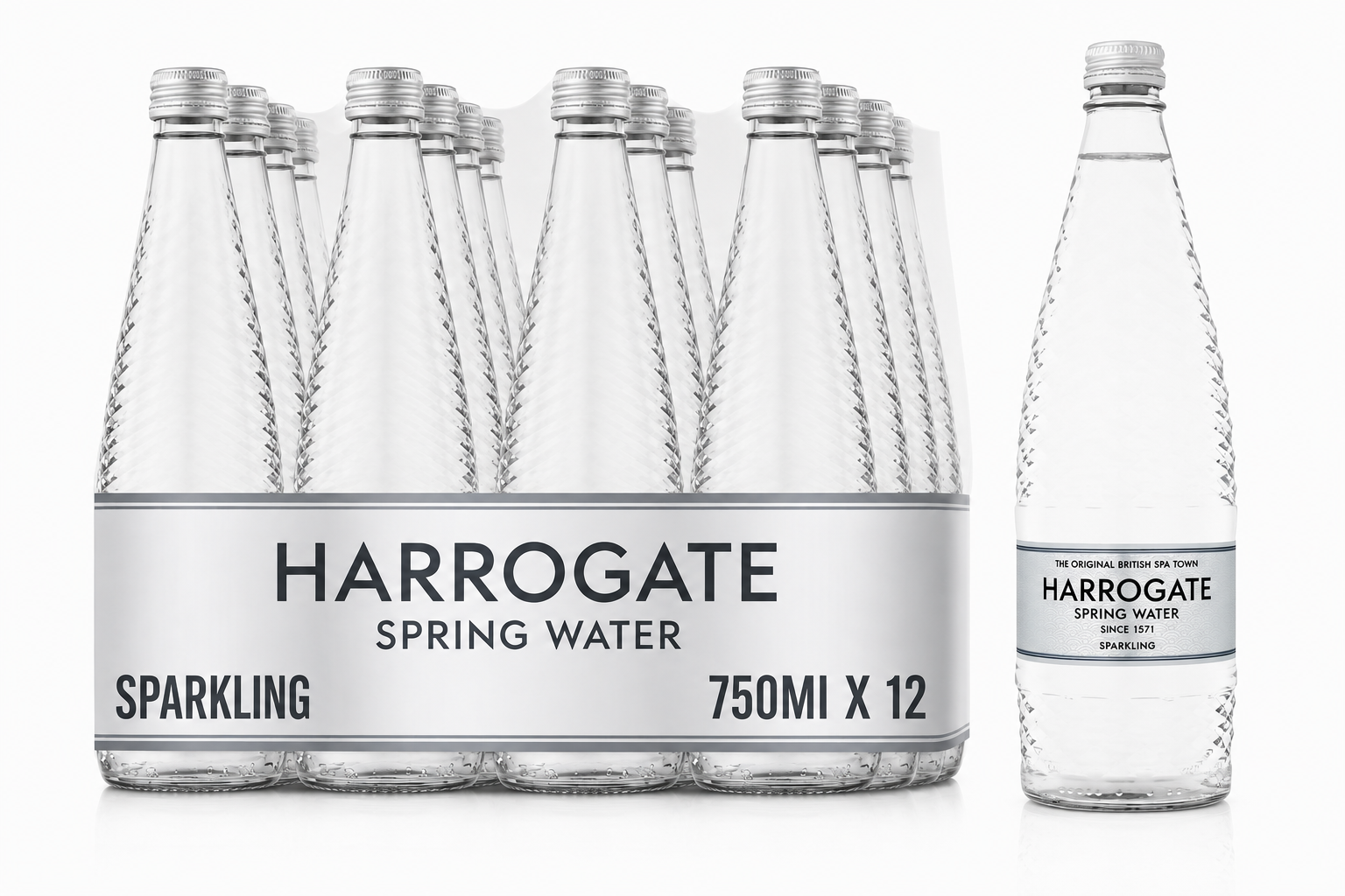 Harrogate Sparkling Water 750Ml X 12