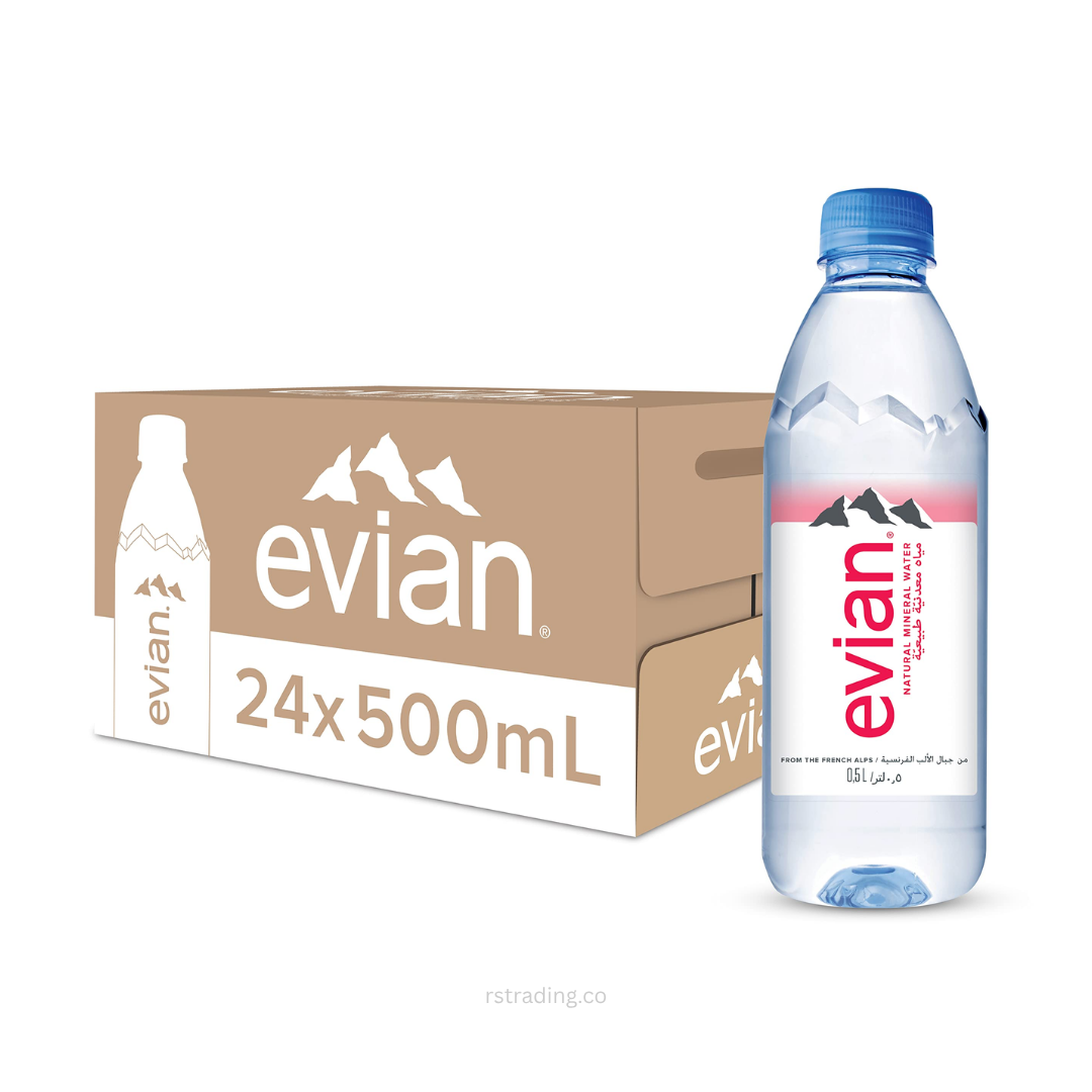 BUY ONLINE EVIAN NATURAL WATER 500ML * 24PACK | UAE | DUBAI 