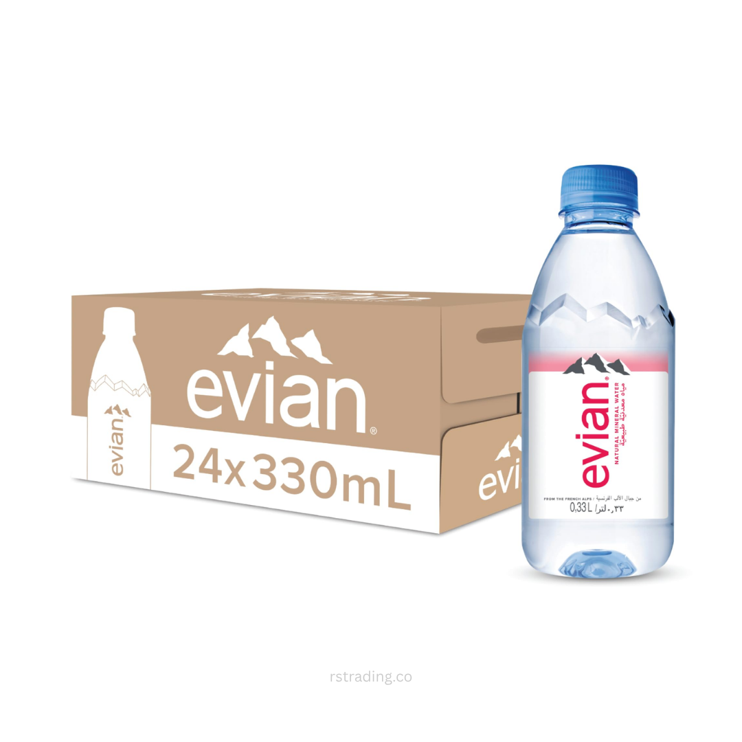BUY ONLINE EVIAN NATURAL WATER 330ML*24 | DUBAI