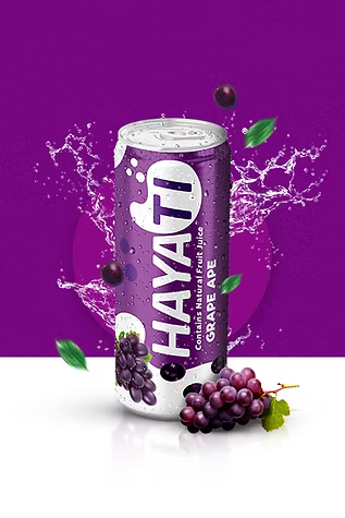 Hayati Sparkling Juice Grape Ape 250ml