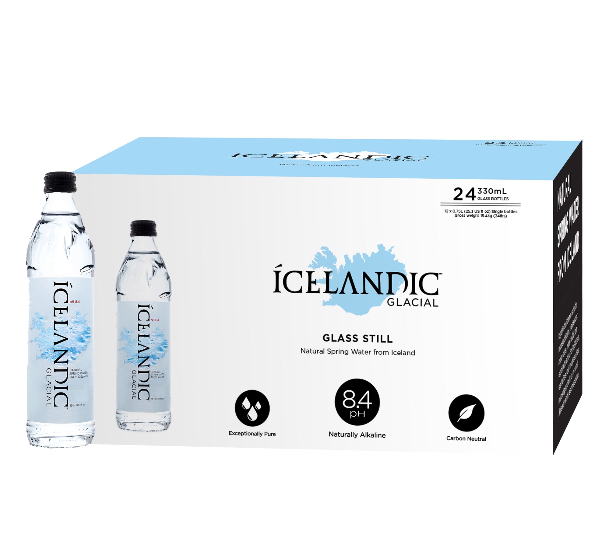 Icelandic Glacial Still Glass 330 ml x 24