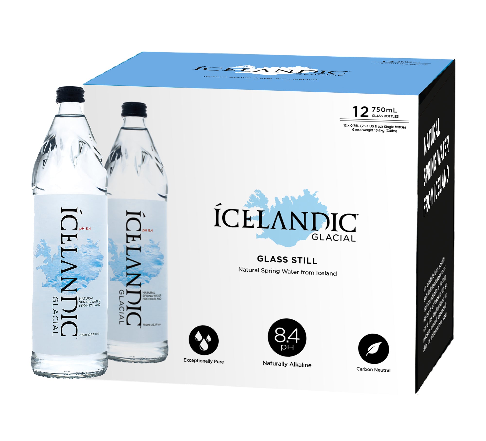 Icelandic Glacial Still Glass 750 ml x 12