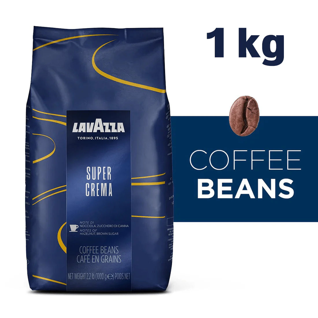 LAVAZZA SUPER CREMA 1KG COFFEE BEANS AVAILABLE AT RSTRADING CART ONLINE GROCERY STORE