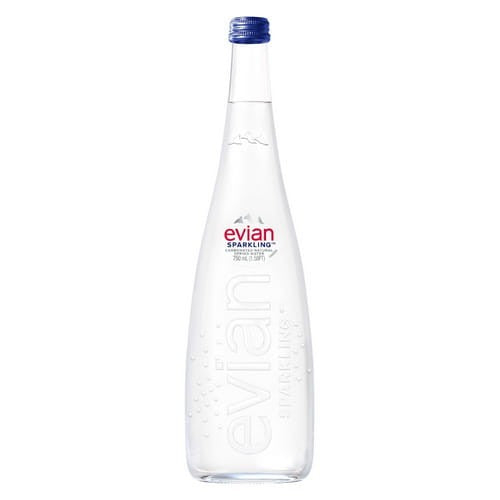 EVIAN SPARKLING WATER 12 X 750ML