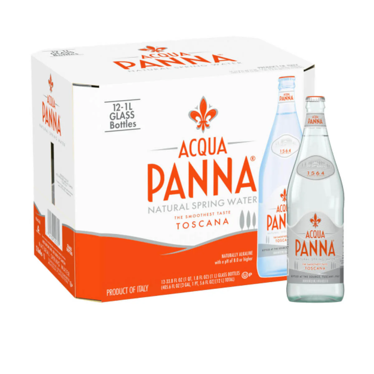 Acqua Panna Natural Mineral Water 1ltr x 12glass in dubai ,abudhabi online store