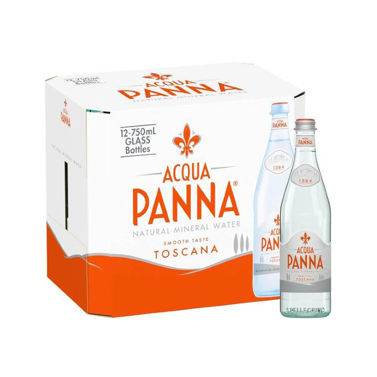Acqua Panna Natural Mineral Water 750ml x 12glass IN UAE