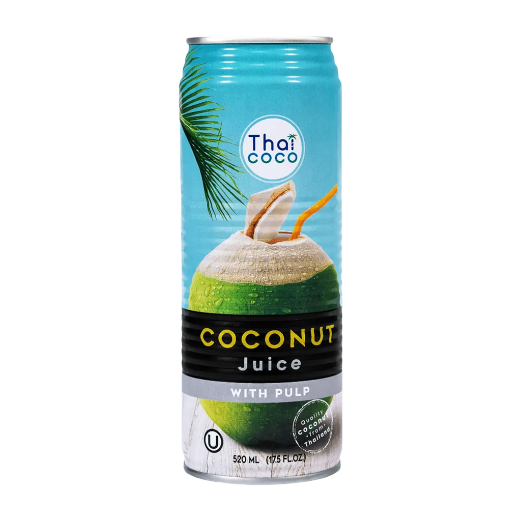 Thai coconut juice with pulp 520ml x 12
