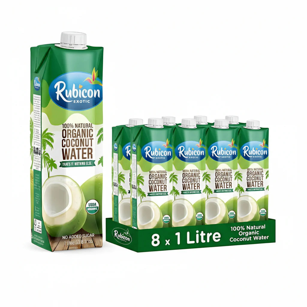 Rubicon Organic Coconut Water 1ltrx8