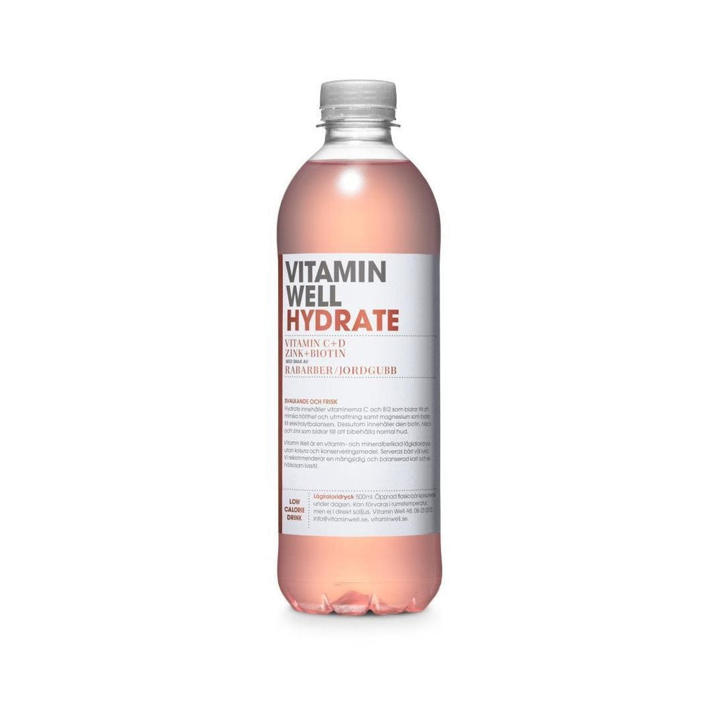 
Brand	Vitamin Well
Item form	Liquid
Flavour	Rhubarb/Strawberry
Diet type	Vegan
Number of Items	12
About this item
Smarter and healthier alternative to sodas and sugary juices.
Vitamin Well gives a significant supplement of different vitamins and minerals
A healthier choice compared to soft drinks and other sugary drinks